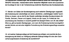 Keine Evaluierung nötig?