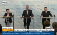 Pressekonferenz zur Kabinettsklausur in St. Quirin | Screenshot: YouTube