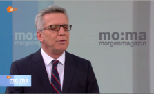 Thomas de Maiziere im ZDF-Morgenmagazin (C) ZDF