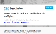 Dieser Tweet ist in IhremLand leider nicht verfügbar