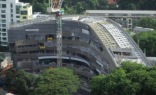 Erst im April fertig: Der "Interpol Global Complex for Innovation" in Singapur.