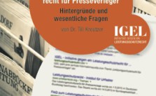 Cover der Broschüre zum LSR für Presseverleger