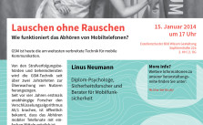 Lauschen ohne Rauschen – Vortrag von Linus Neumann über Sicherheit und Unsicherheit im Mobilfunk