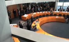Europasaal vor der Sitzung.