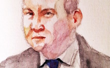 Dr. Peter Bartodziej, ehem. Referatsleiter 611 im Bundeskanzleramt, Zeichnung: Stella Schiffczyk