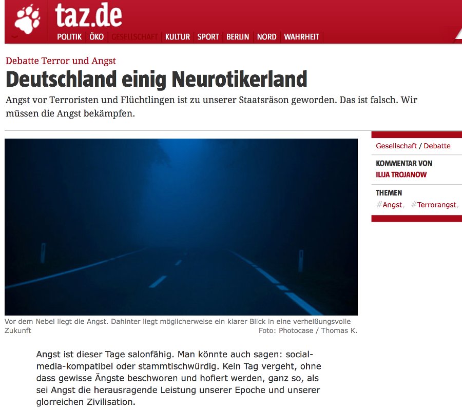 Deutschland einig Neurotikerland