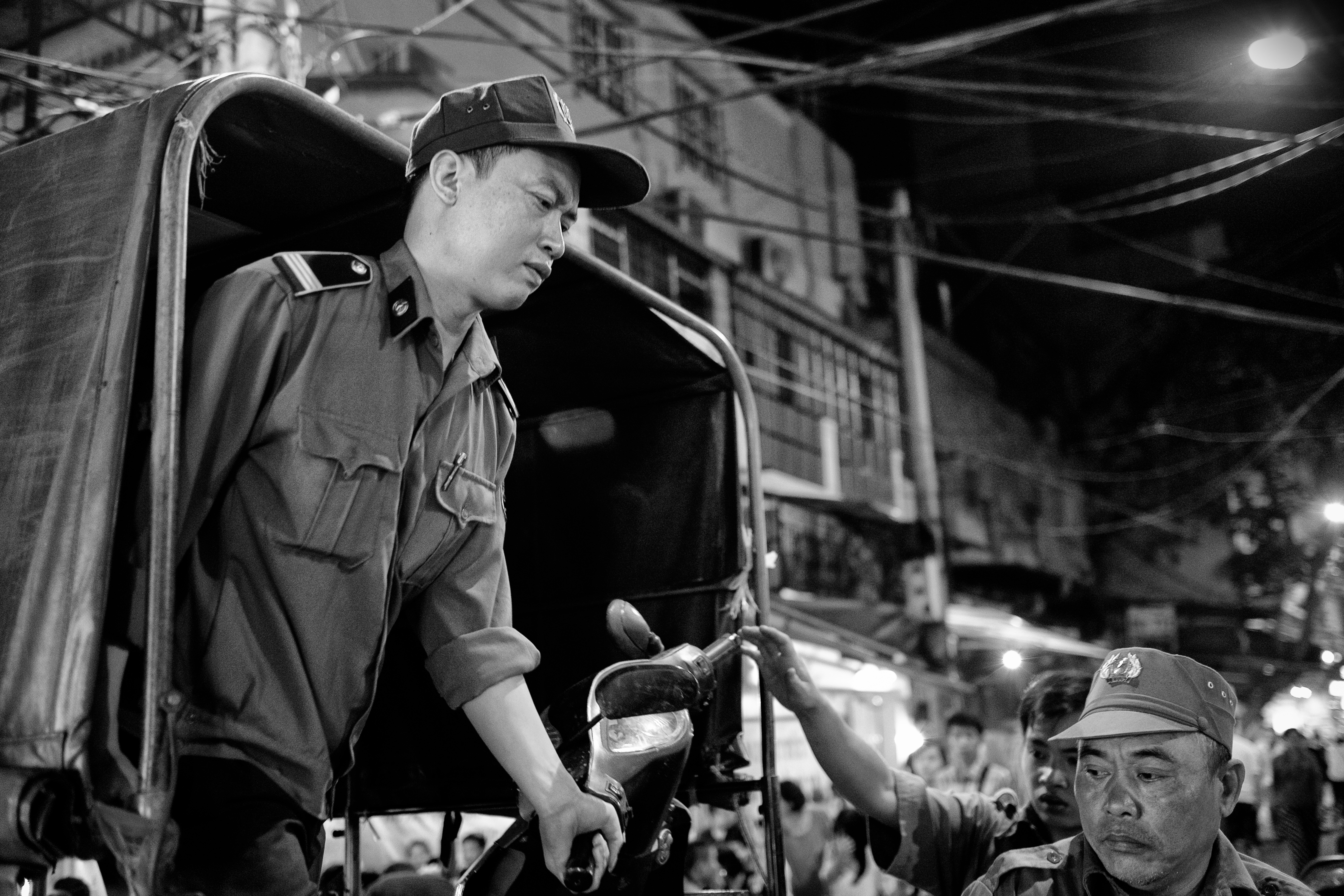 Vietnamesische Polizisten in der Hauptstadt Hanoi. (Symbolbild)