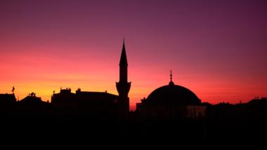 Morgenröte über Istanbul