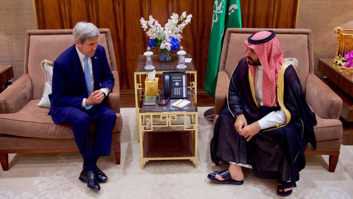 John kerry und Mohammad bin Salman