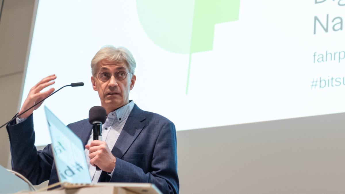 Lorenz Hilty auf der "Bits & Bäume"-Konferenz