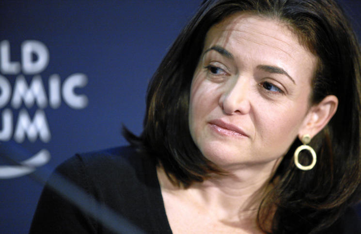 Foto von Sheryl Sandberg auf dem World Economic Forum