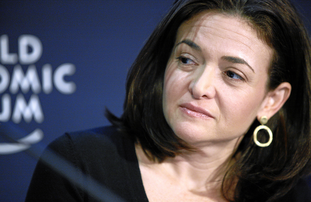 Foto von Sheryl Sandberg auf dem World Economic Forum