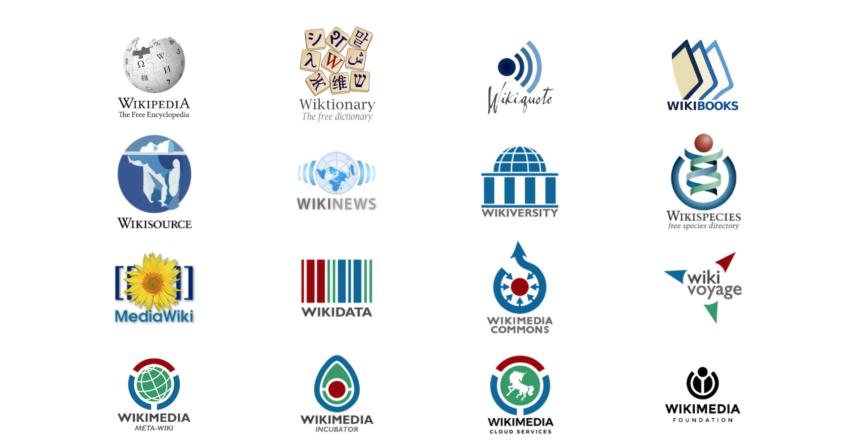 Screenshot Wikimedia Projekte