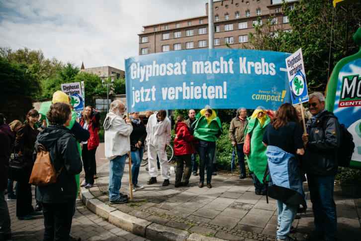 Anti-Glyphosat-Protest von campact aus dem Jahr 2015