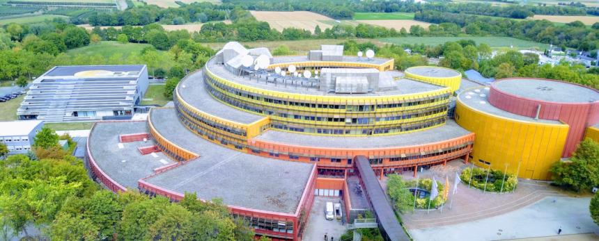 Foto des ZDF Sendezentrums am Lerchenberg in Mainz