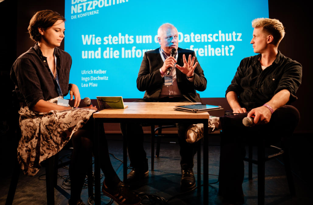 Lea Pfau, Ulrich Kelber und Ingo Dachwitz
