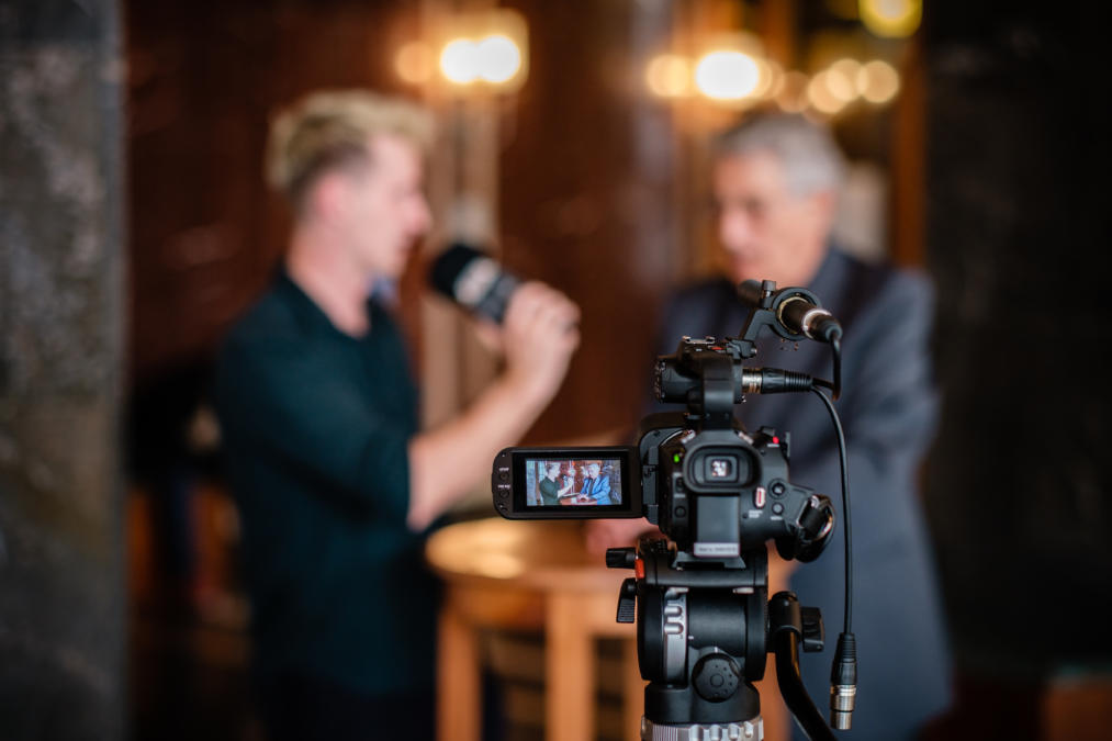 Ingo Dachwitz und Gerhart Baum