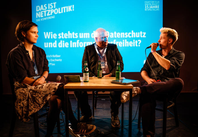 Lea Pfau, Ulrich Kelber und Ingo Dachwitz