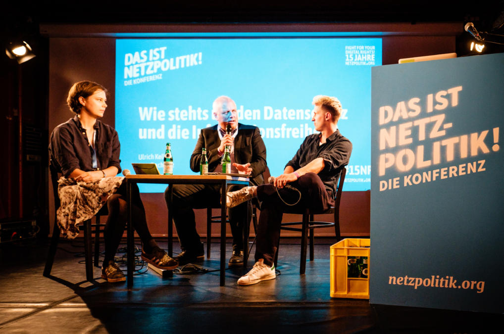 Lea Pfau, Ulrich Kelber und Ingo Dachwitz