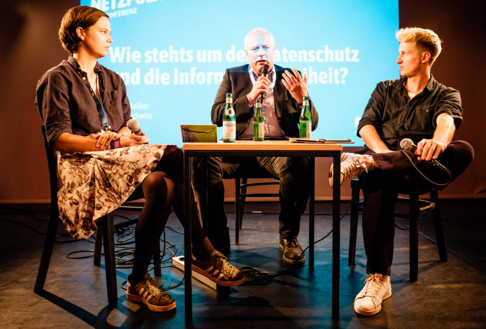 Lea Pfau, Ulrich Kelber und Ingo Dachwitz