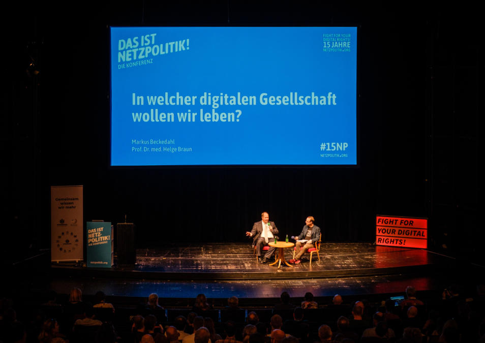 Helge Braun und Markus Beckedahl