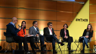 TeilnehmerInnen des Panels zu "digitaler Souveränität" bei den Medientagen München