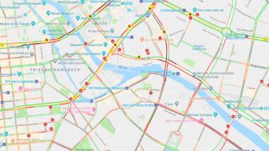 Karte Verkehrslage Berlin