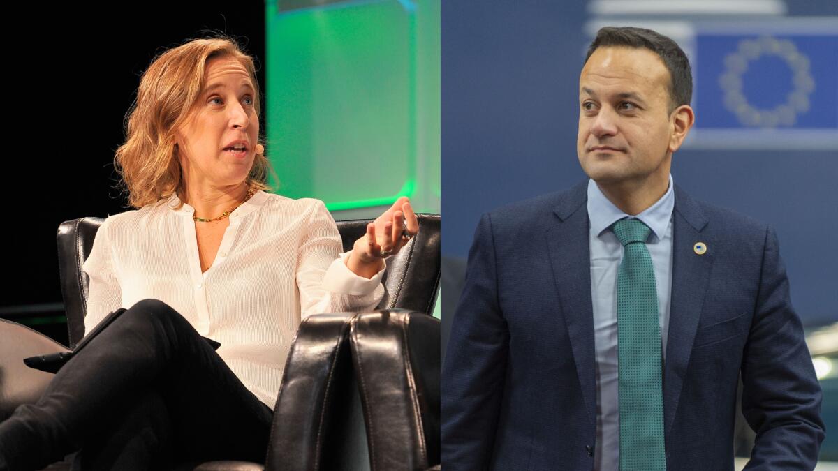 Susan Wojcicki und Leo Varadkar