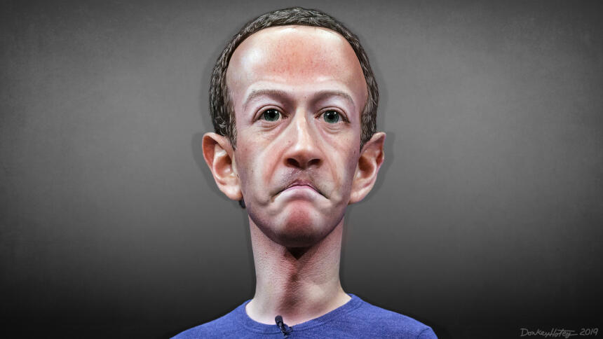 Karikatur von Mark Zuckerberg (Symbolbild)