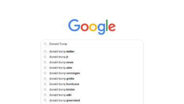 Google Suchergebnisse für Donald Trump