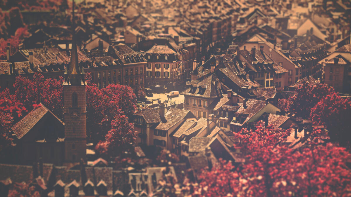 Blick auf die Stadt Bern