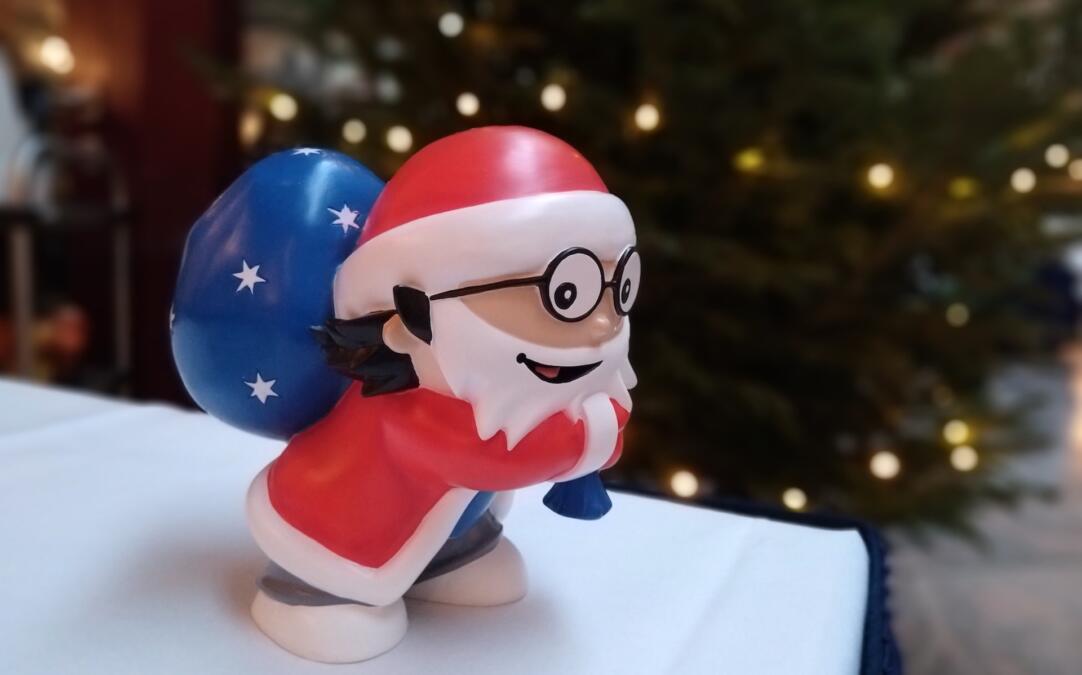 Bild eines Weihnachtsmainzelmännchens