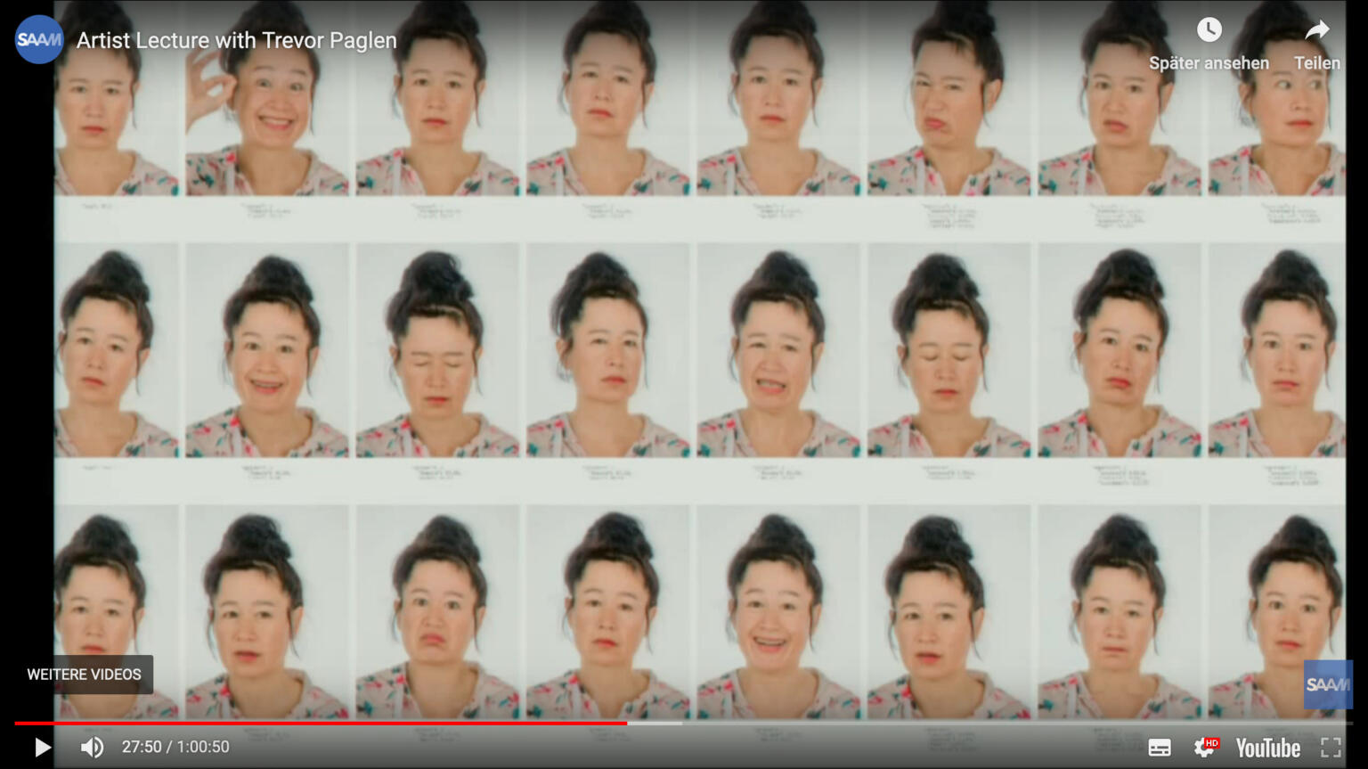 Gesichter der Künstlerin Hito Steyerl