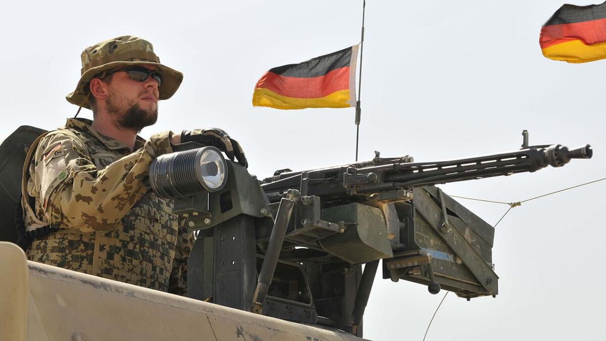 Ein Bundeswehrsoldat in Afghanistan