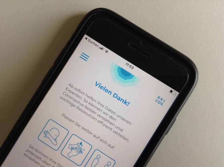 Screenshot der Datenspende-App