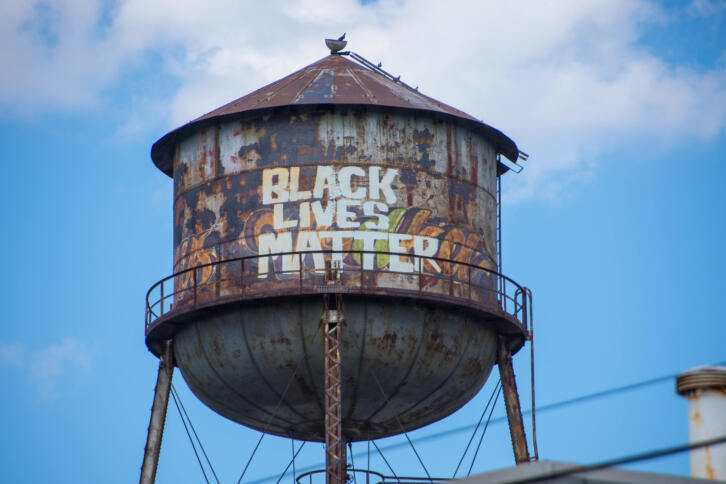 Graffiti mit dem Slogan: "Black Lives Matter"