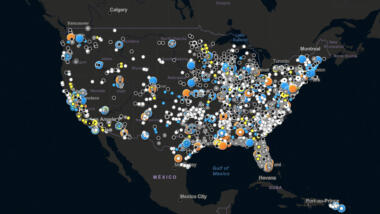 Screenshot USA Überwachungskarte