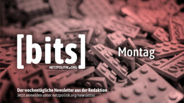 Die Montag-Ausgabe von bits, unserem wochentäglichen Newsletter.