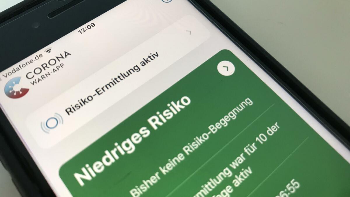 Corona-Warn-App zeigt grün
