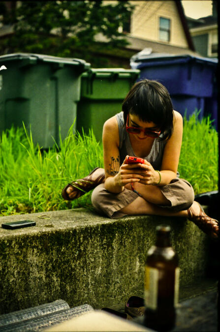 mobiltelefon-nutzerin