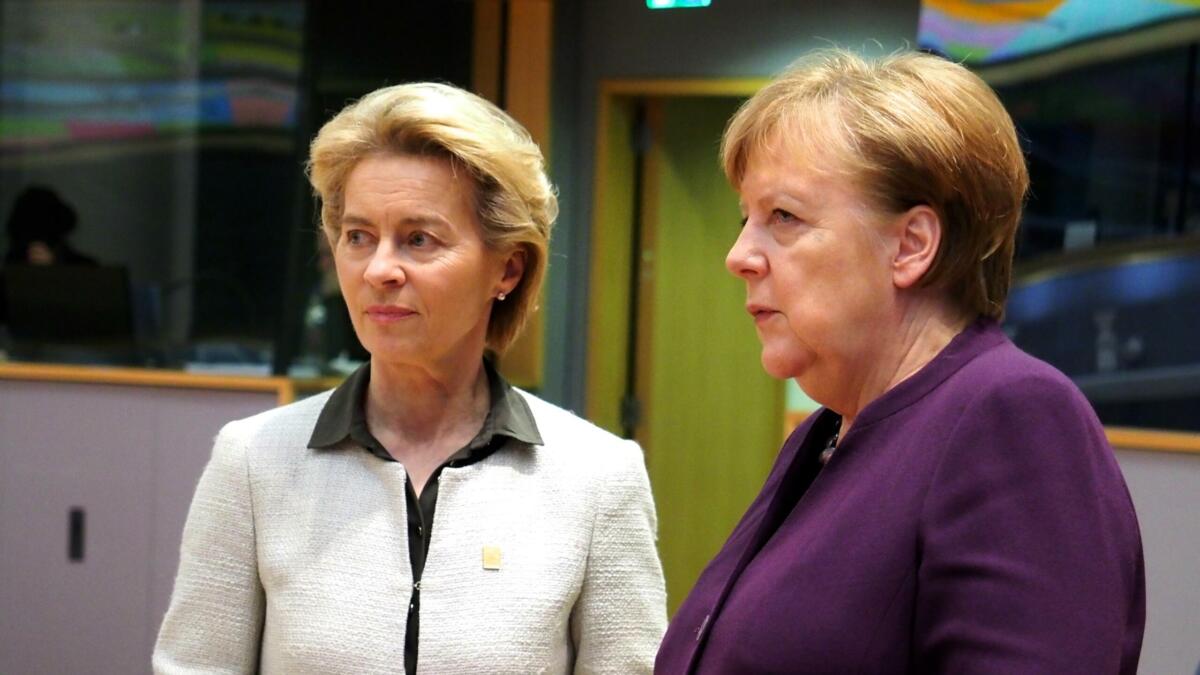 Von der Leyen und Merkel