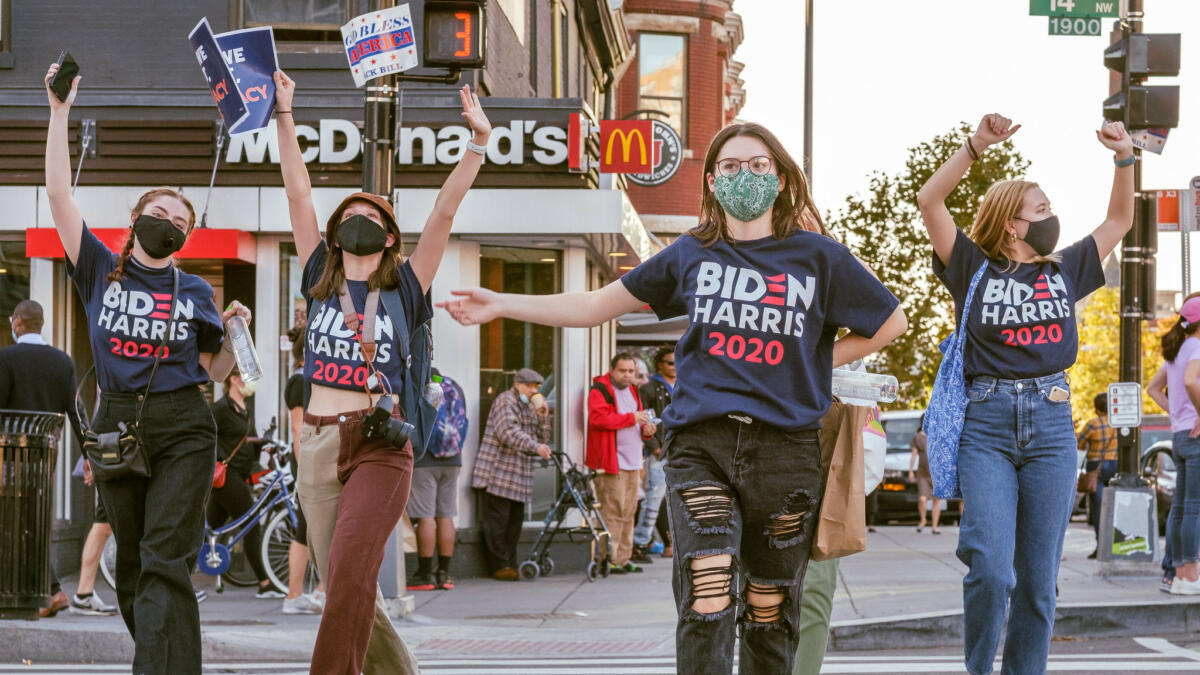 Junge Biden/Harris-Fans