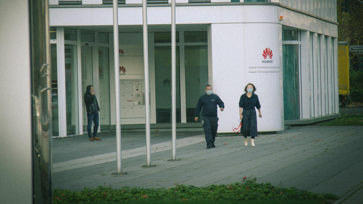 "Delete the photos": Huawei feels its turf has been violated by the reporter outside its headquarters in Düsseldorf