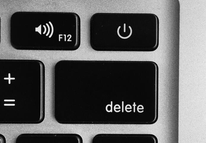 Delete-Button auf einer Computertastatur