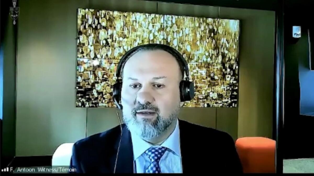 Mindgeeks kanadischer CEO Feras Antoon in der Anhörung