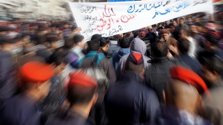 Demonstration in Jordanien