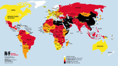 Weltkarte Pressefreiheit