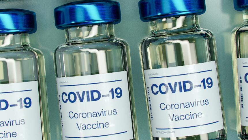 Bild von Covid-19-Impfstoffampullen