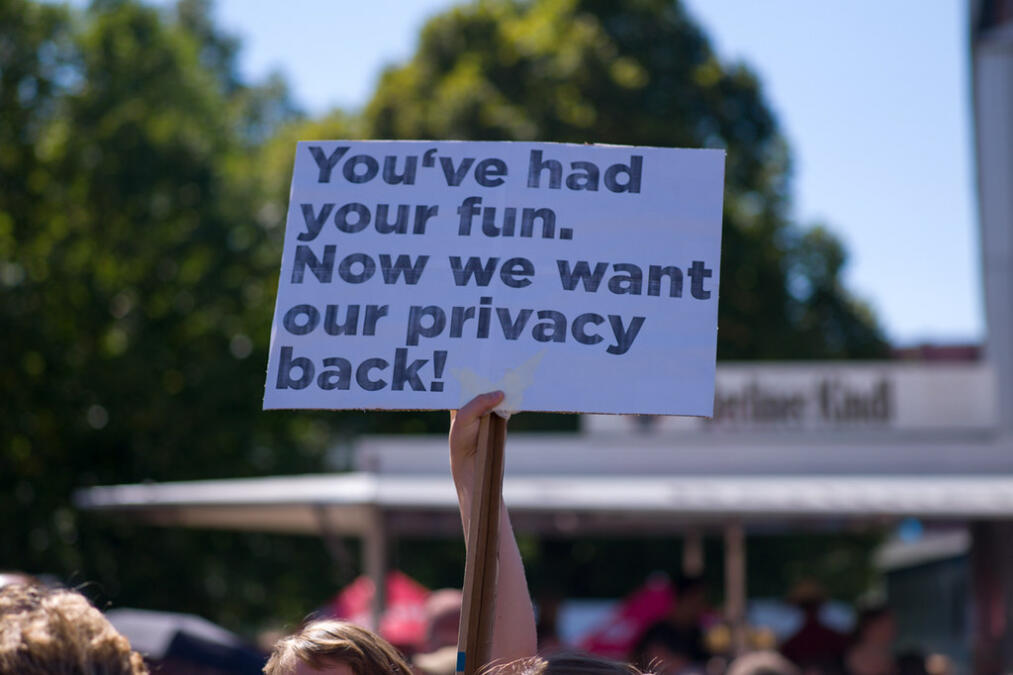 Genug vom Spaß, jetzt haetten wir gern unsere Privatsphaere zurueck