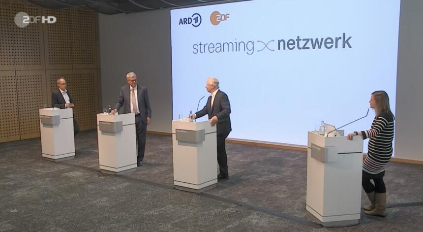Pressekonferenz zur Verkündung des Streaming-Netzwerks von ARD & ZDF